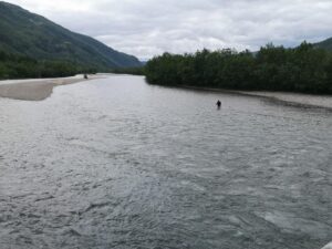 Foto av fluefisker i vadebukse